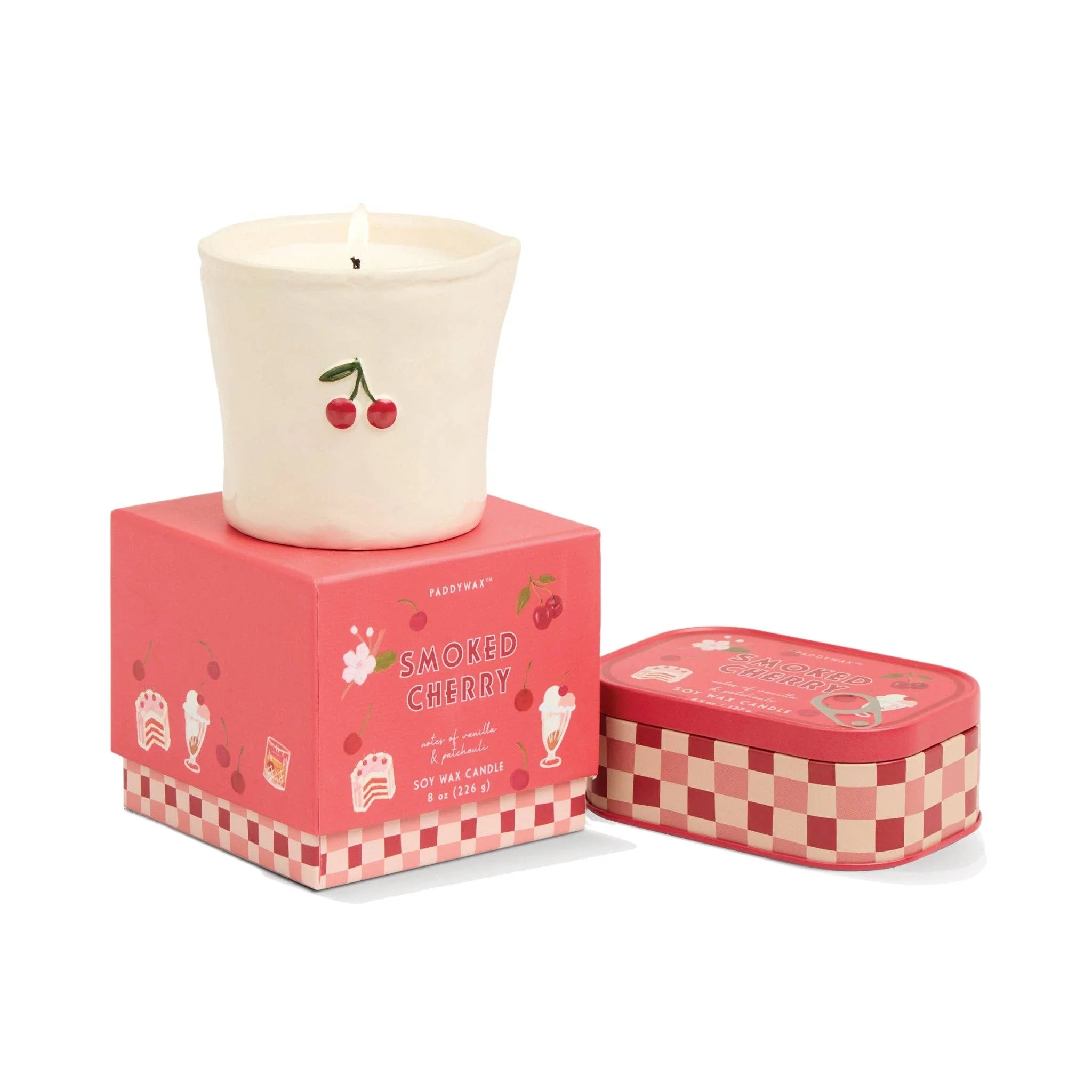 Bistro Cherry Tin Candle - Smoked Cherry - Image 2
