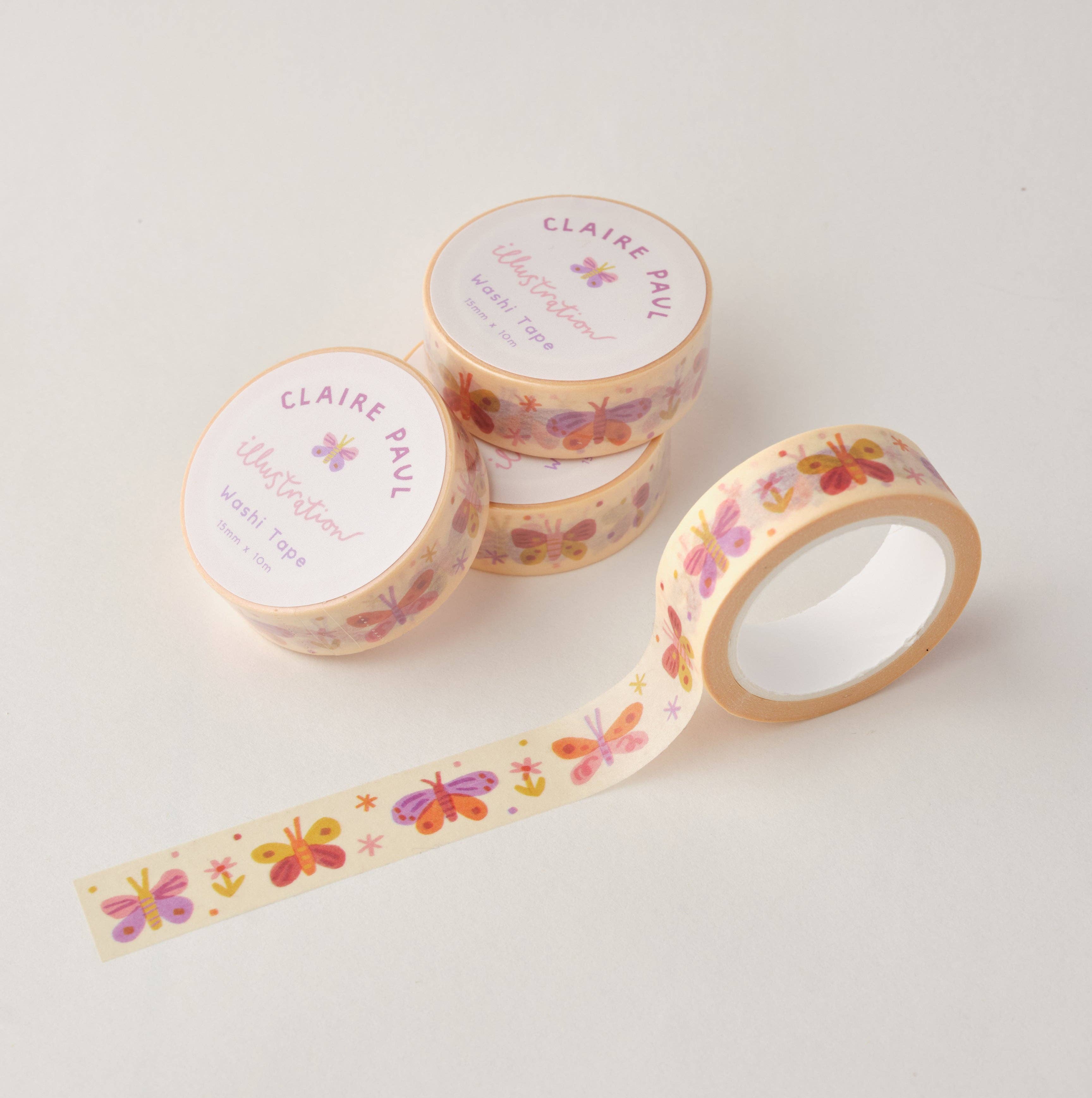 Pastel Butterflies Washi Tape - Image 2