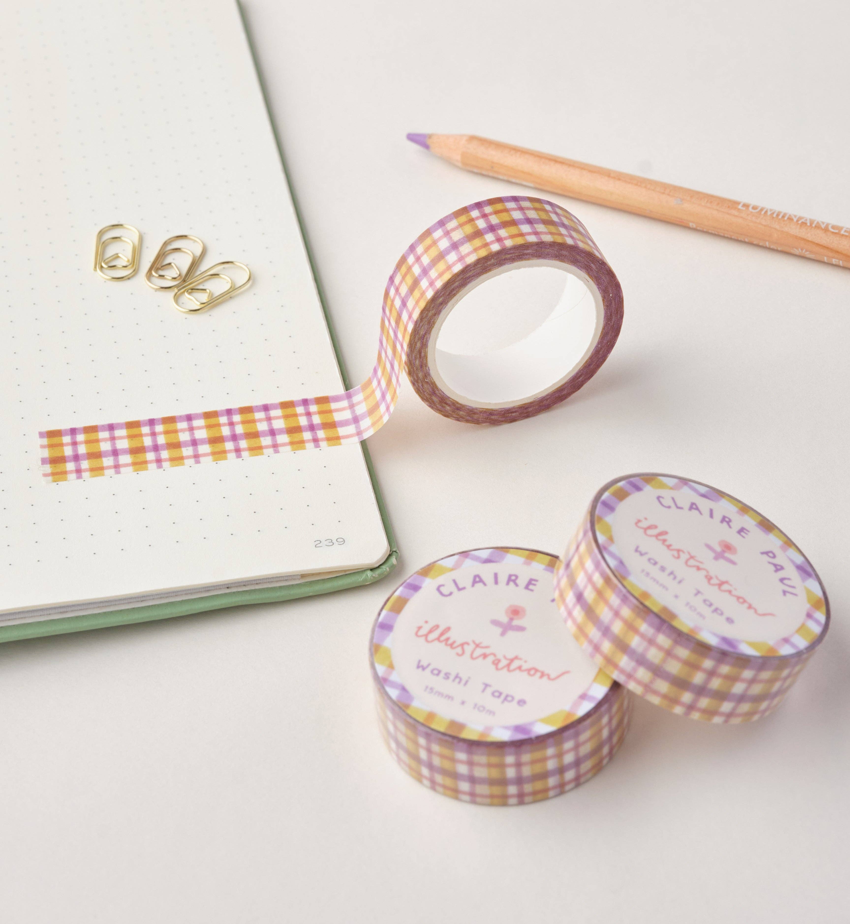 Pastel Gingham Washi Tape - Image 5