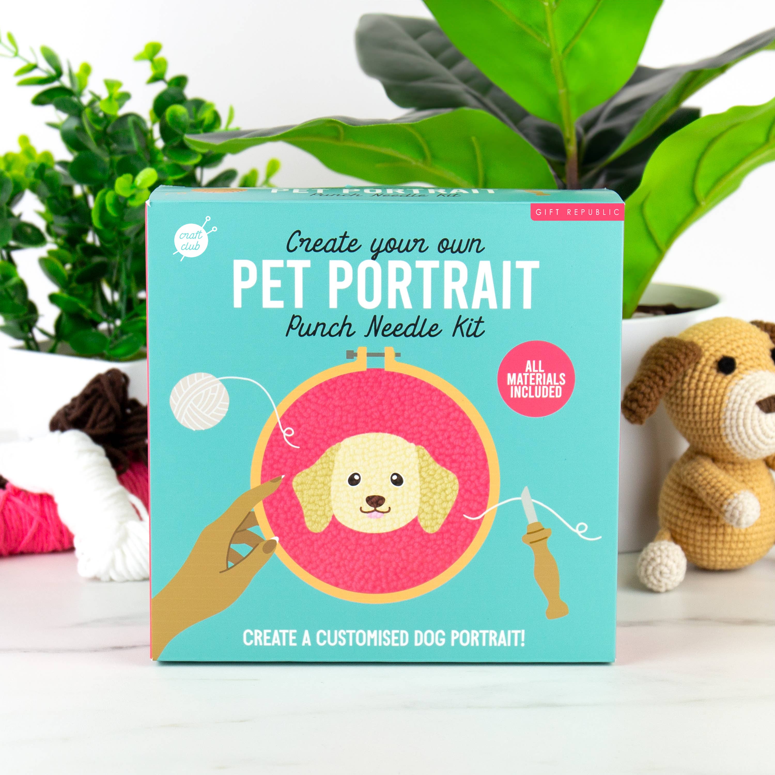 Pet portraits - Dog Punch Needle