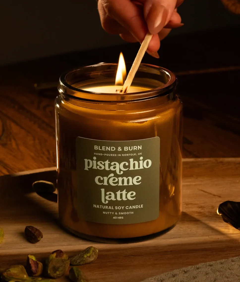 Pistachio Creme Latte Candle - Image 3
