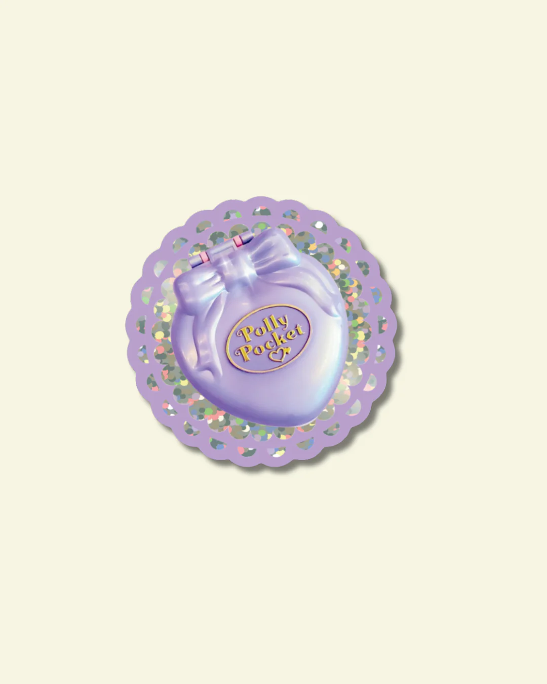 Polly Pocket Glitter Vinyl Sticker