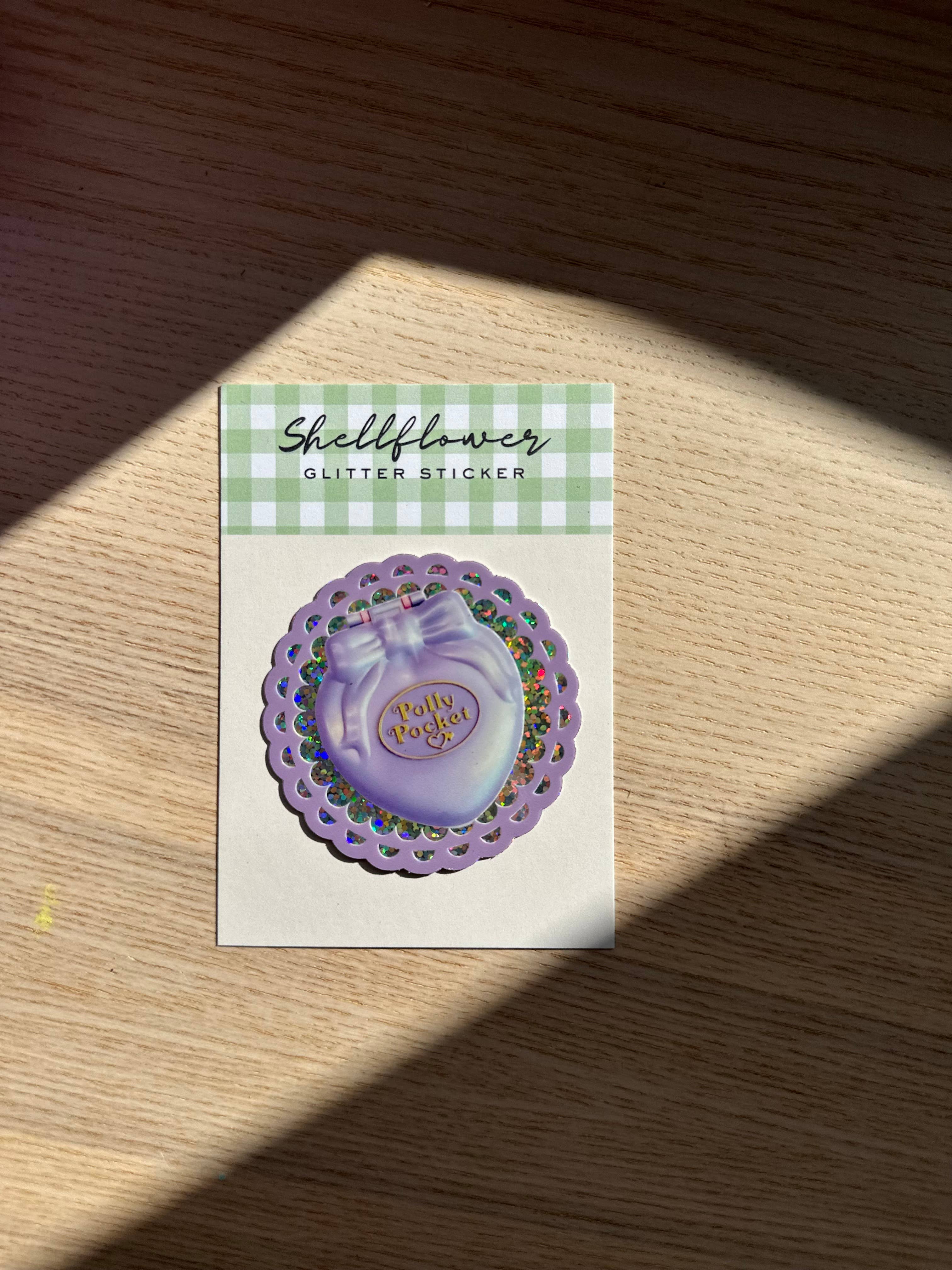 Polly Pocket Glitter Vinyl Sticker - Image 2