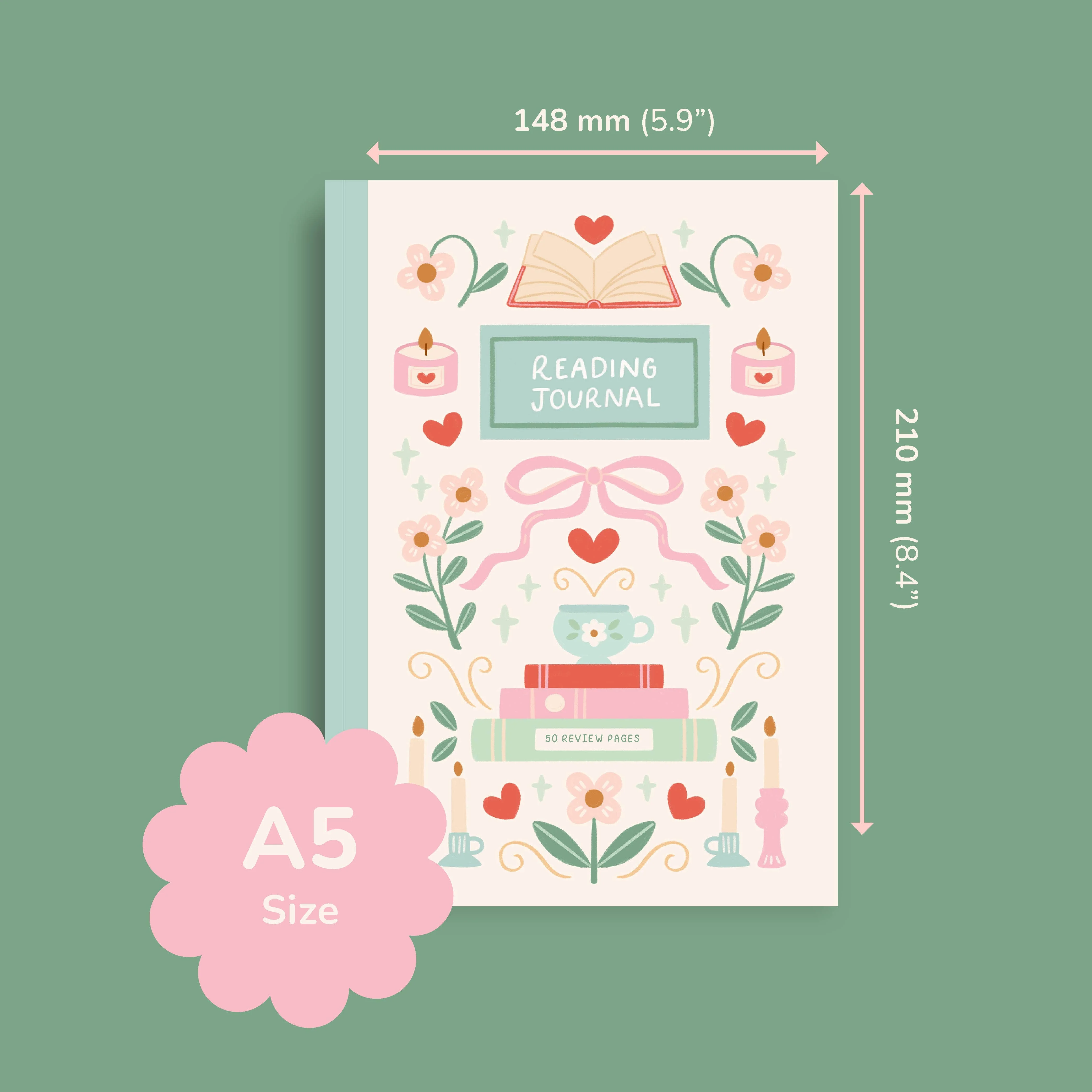 Reading Journal – 50 Page Book Review Notebook - Image 10