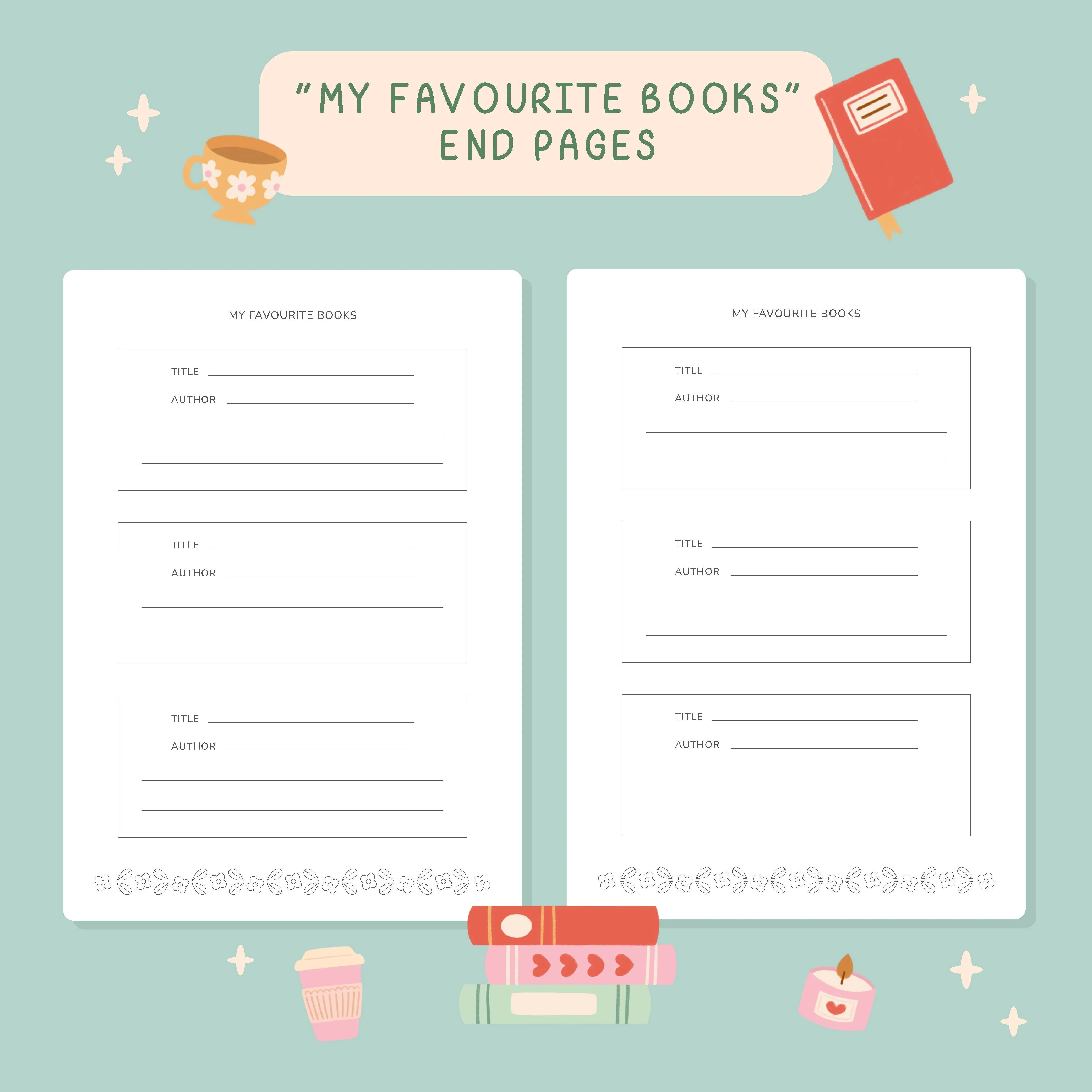 Reading Journal – 50 Page Book Review Notebook - Image 9