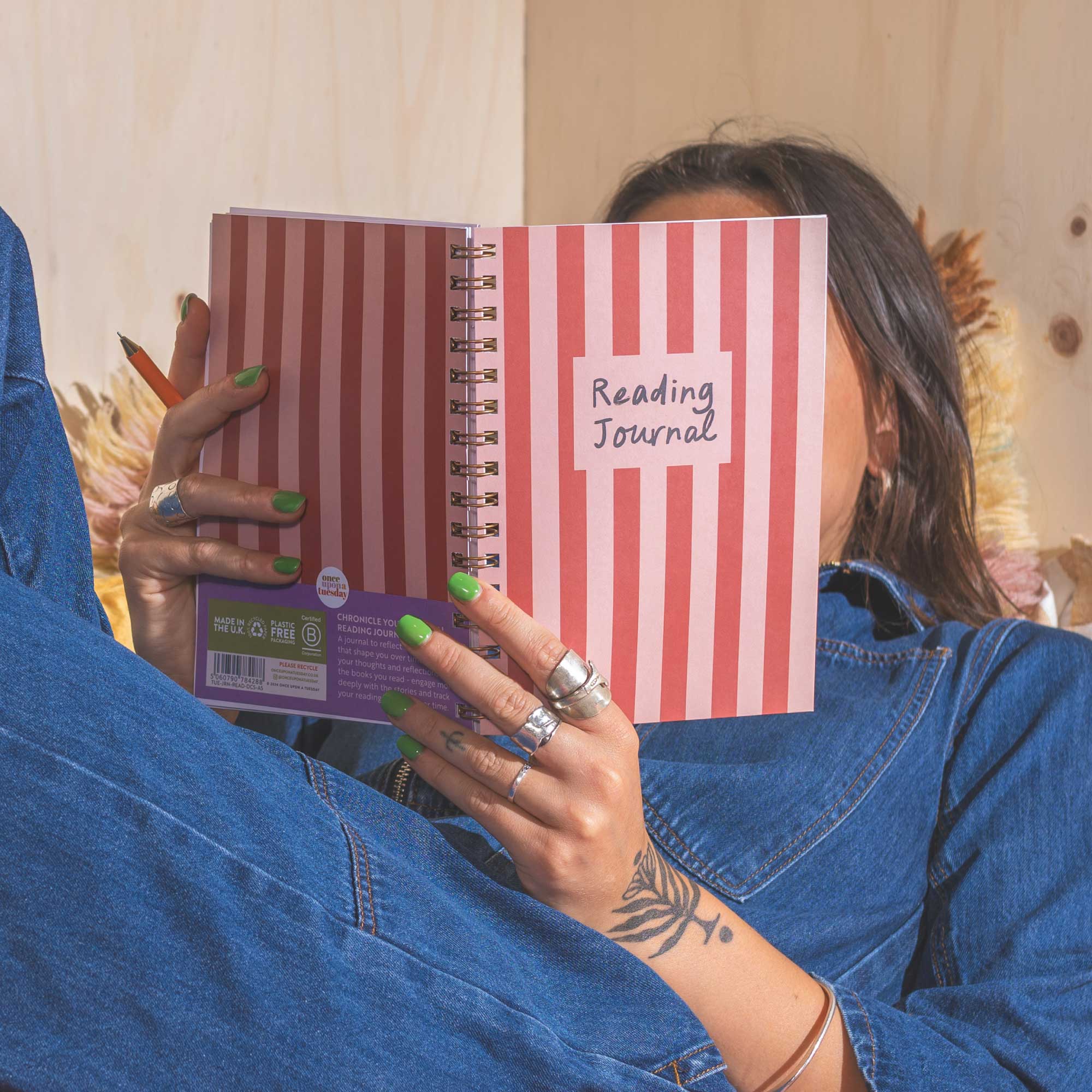 Reading Journal A5 | Deckchair Stripe - Image 10
