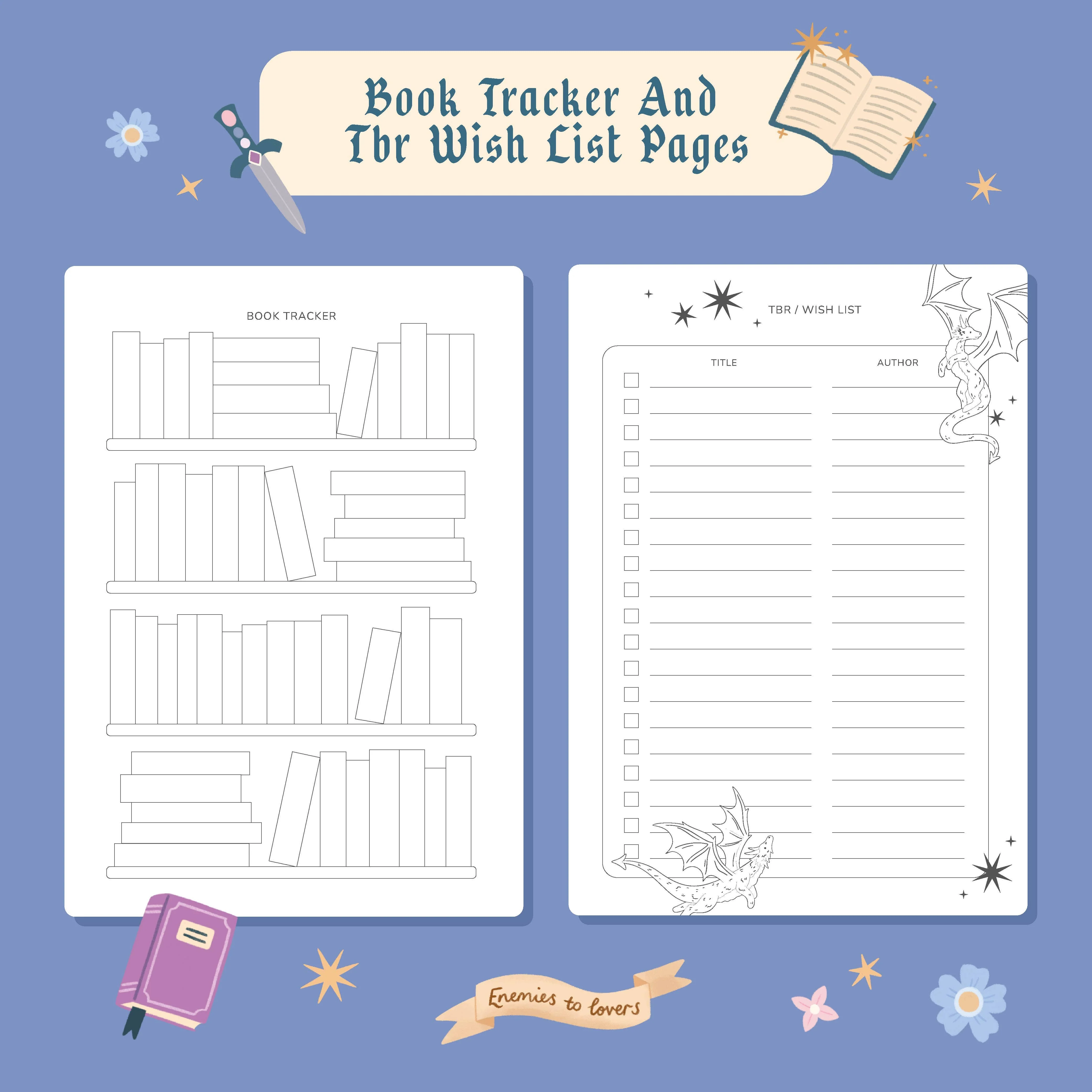 Reading Journal Dragon, Cosy Quest – 50 Book Review Notebook - Image 4