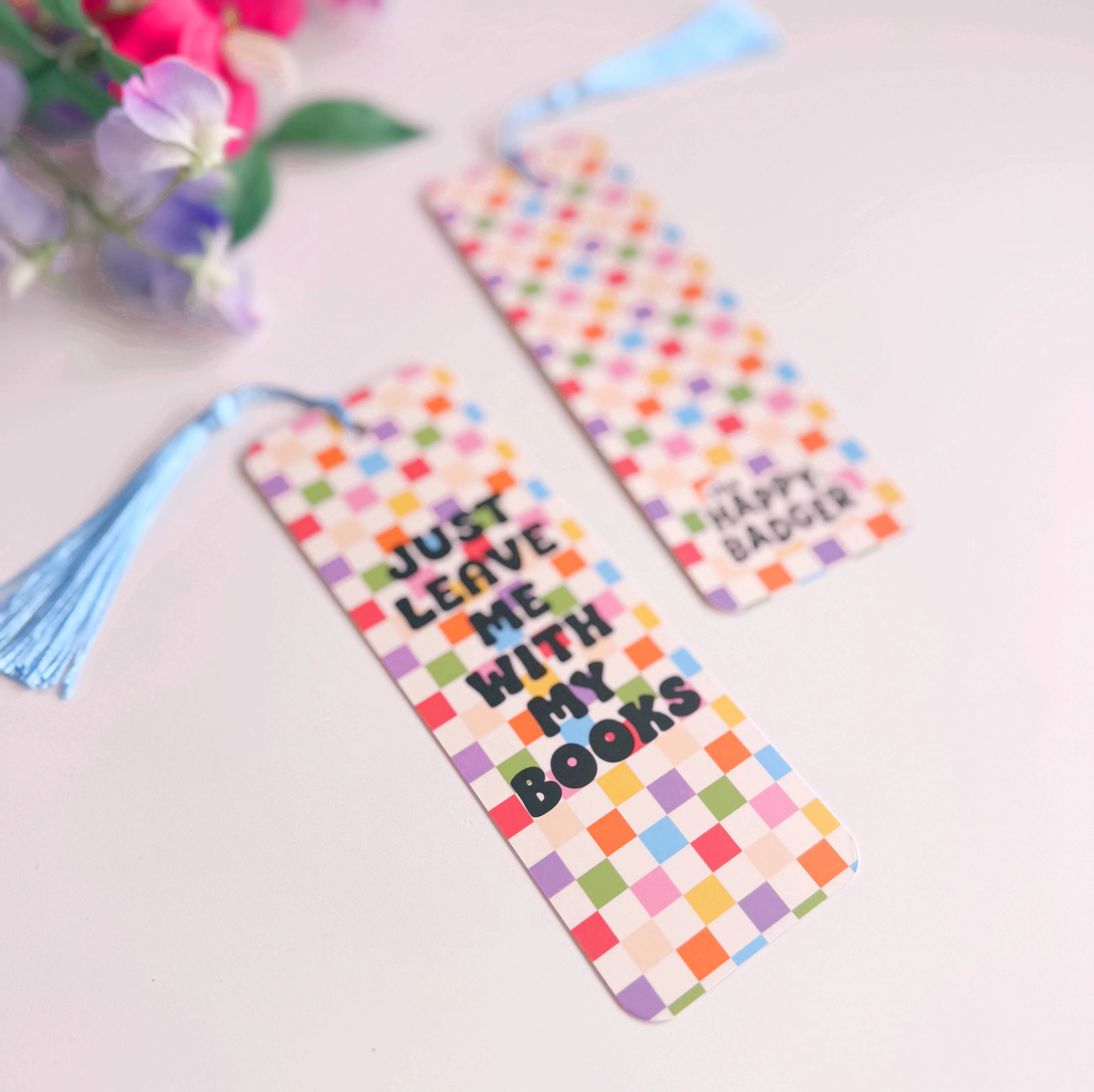 Reading Quote Bookmark | Checkerboard Bookmark with Tassel - Image 4