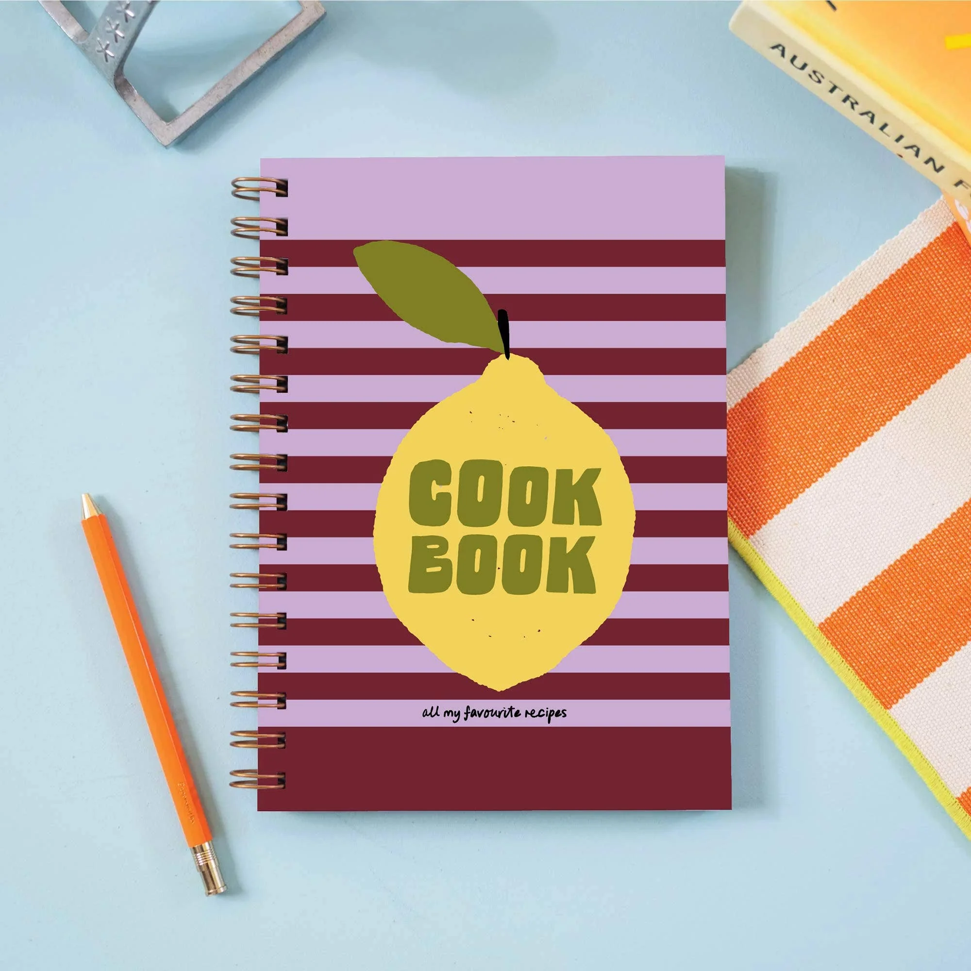 Recipe Book Journal A5 | Hardback | Lemon Zest