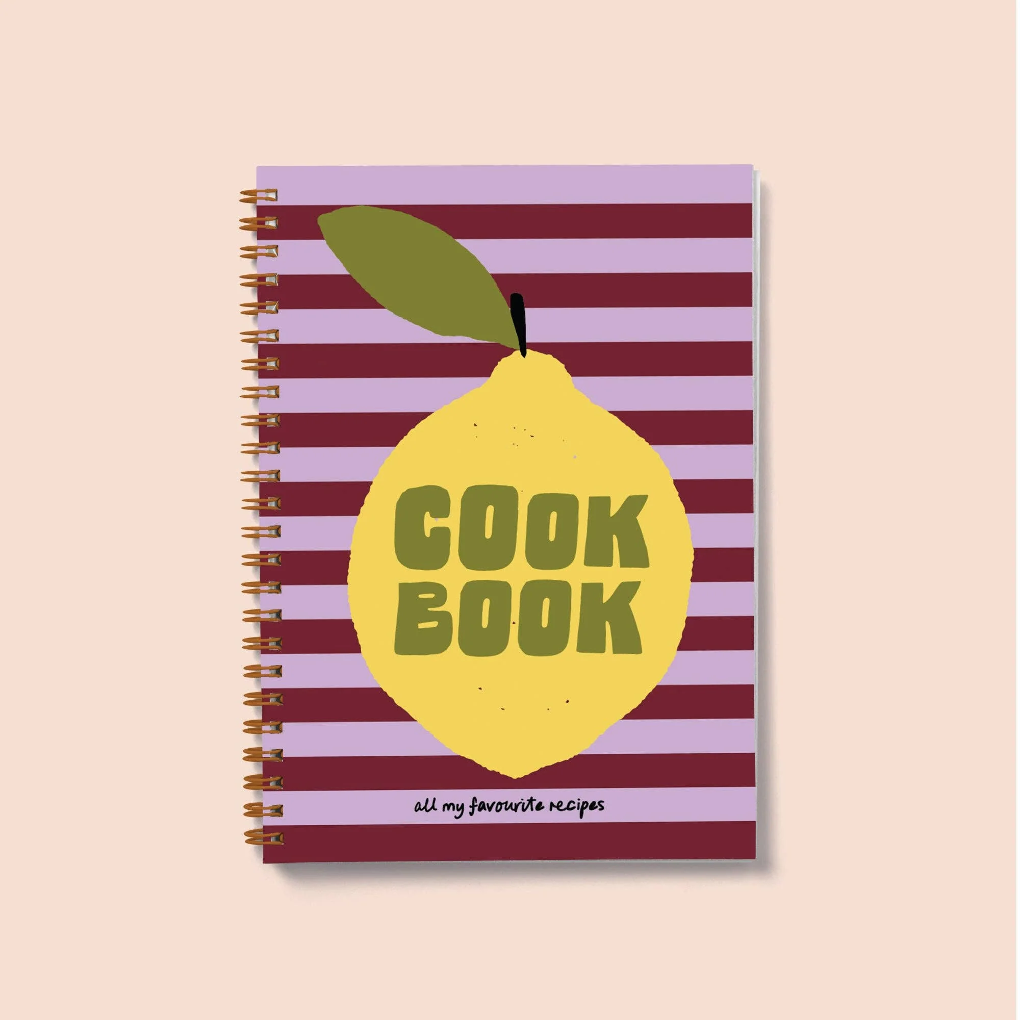 Recipe Book Journal A5 | Hardback | Lemon Zest - Image 3