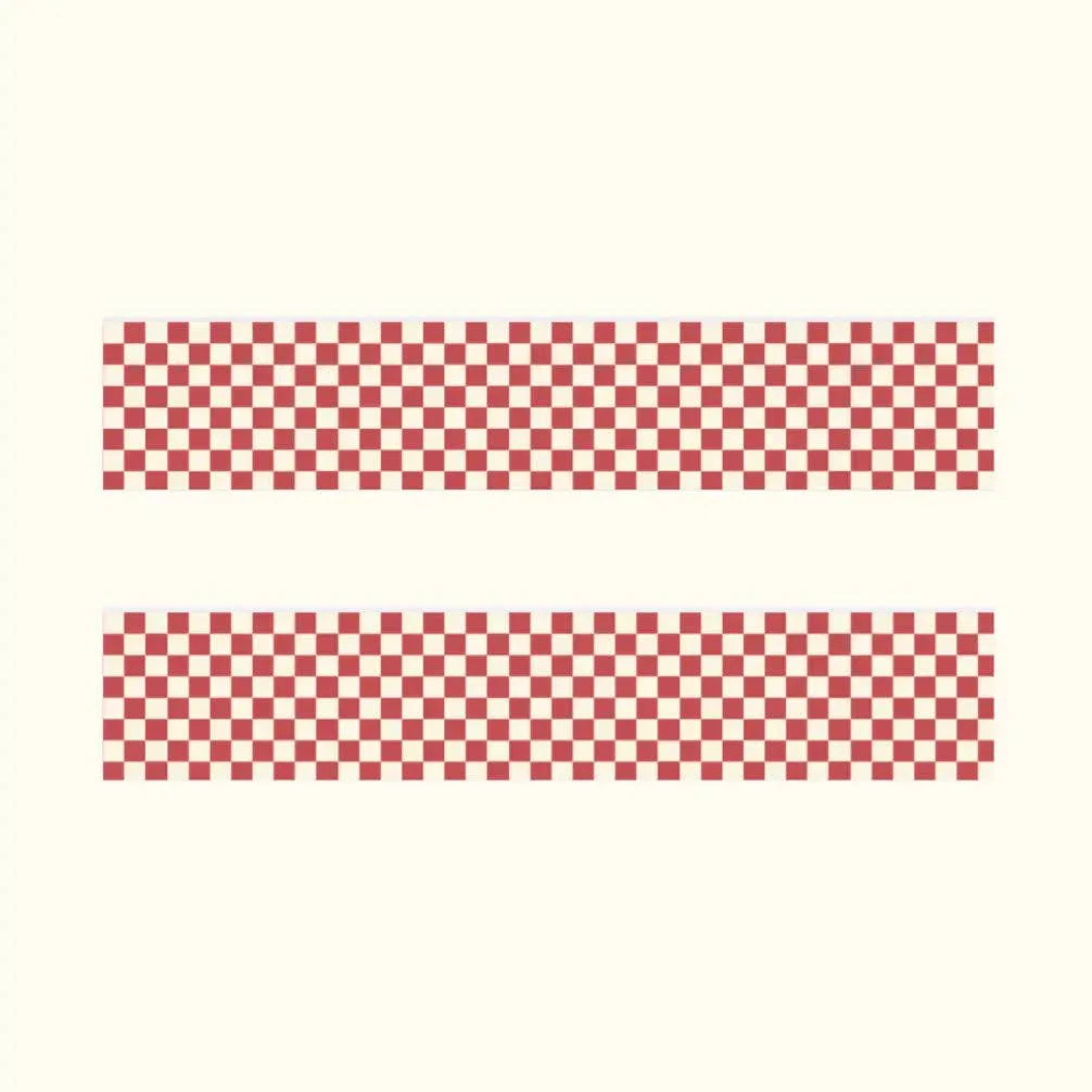 Red Checkered Washi Tape
