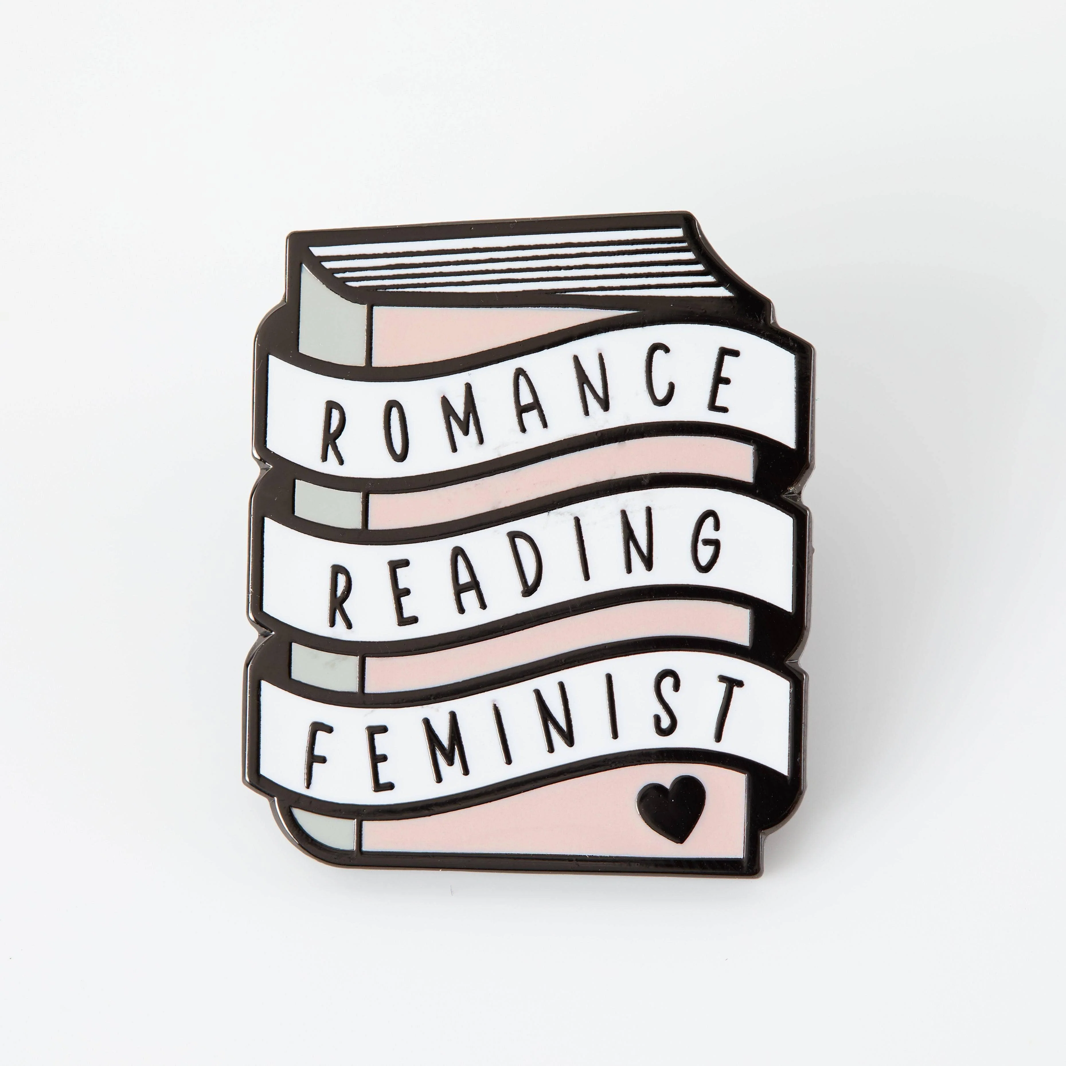 Romance Reading Feminist Enamel Pin - Image 2