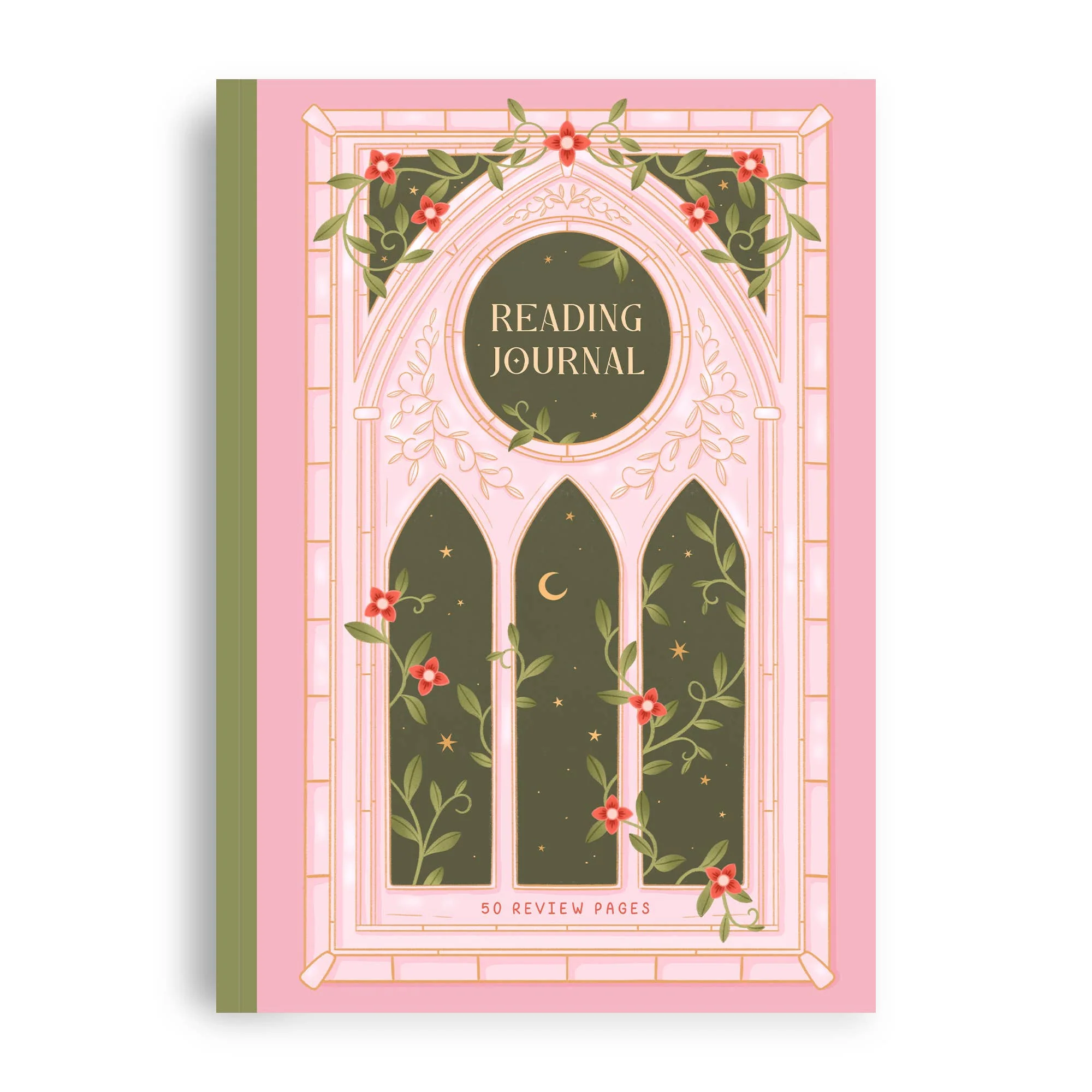Romantasy Reading Journal – Literary 50 Book Review Notebook