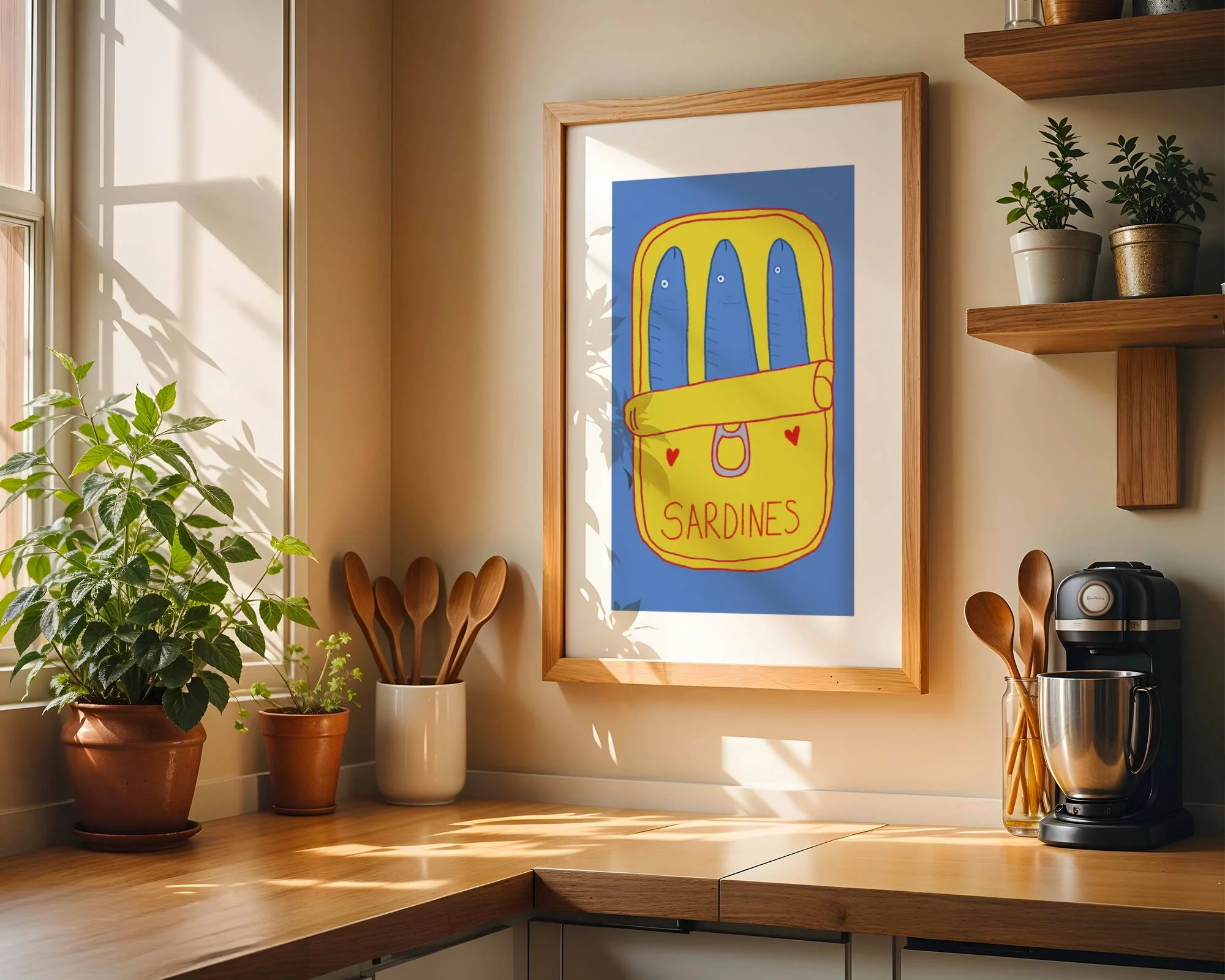 Sardine Art Print (Blue)