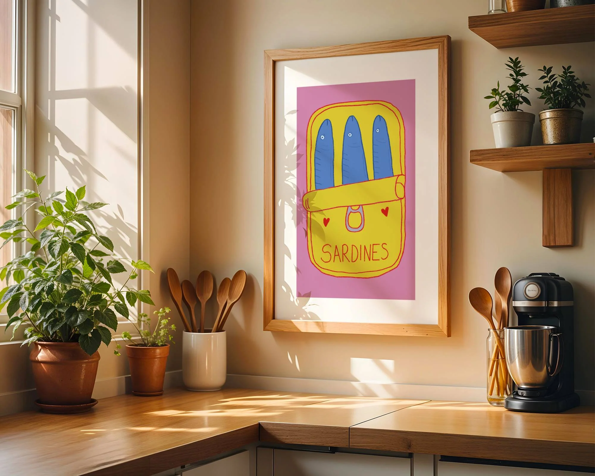 Sardine Art Print (Pink)