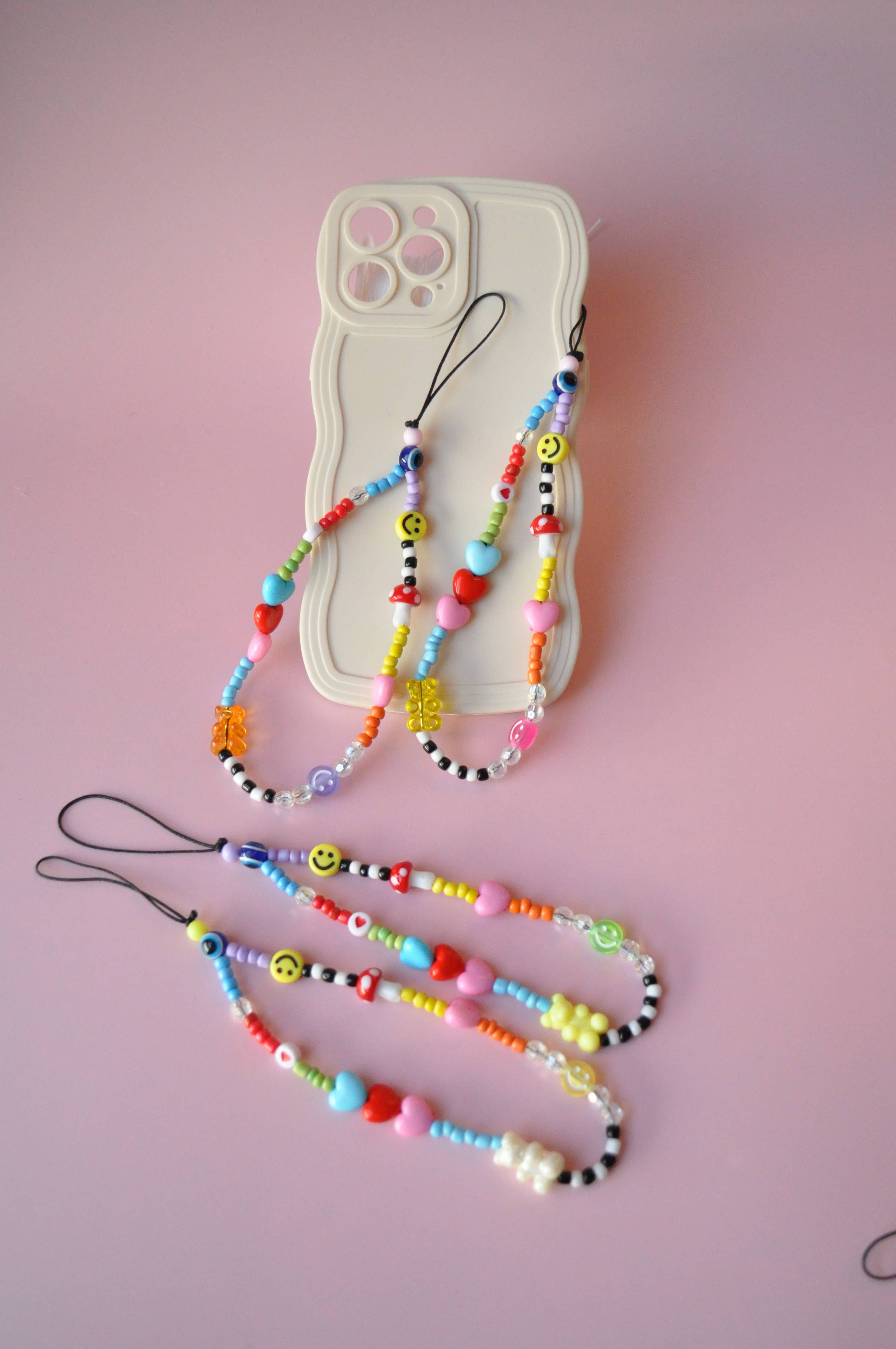 Shroom Beaded Phone Charm | Bag Charm