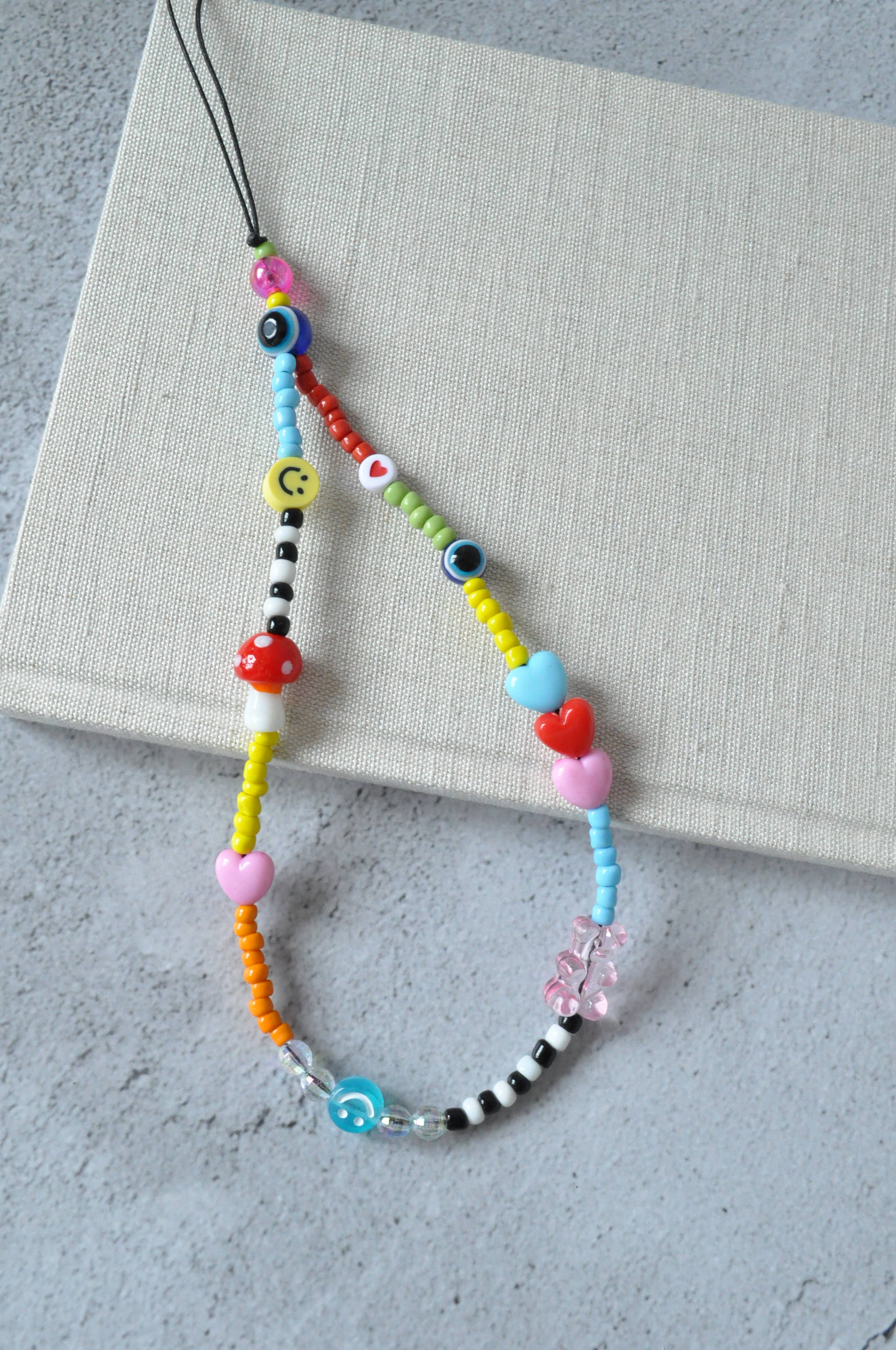 Shroom Beaded Phone Charm | Bag Charm - Image 3