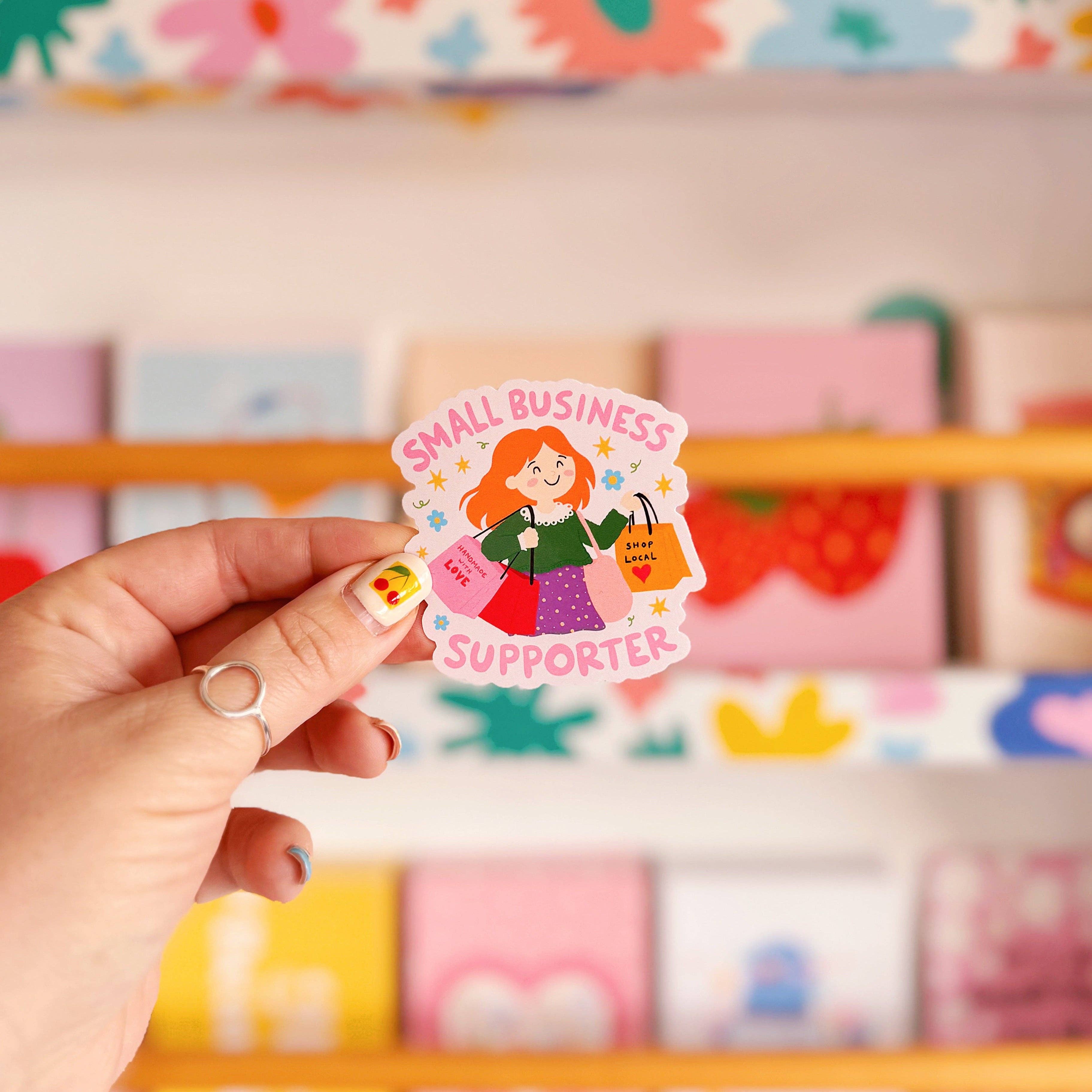 Small Business Supporter Sticker - Waterproof Sticker - Image 2