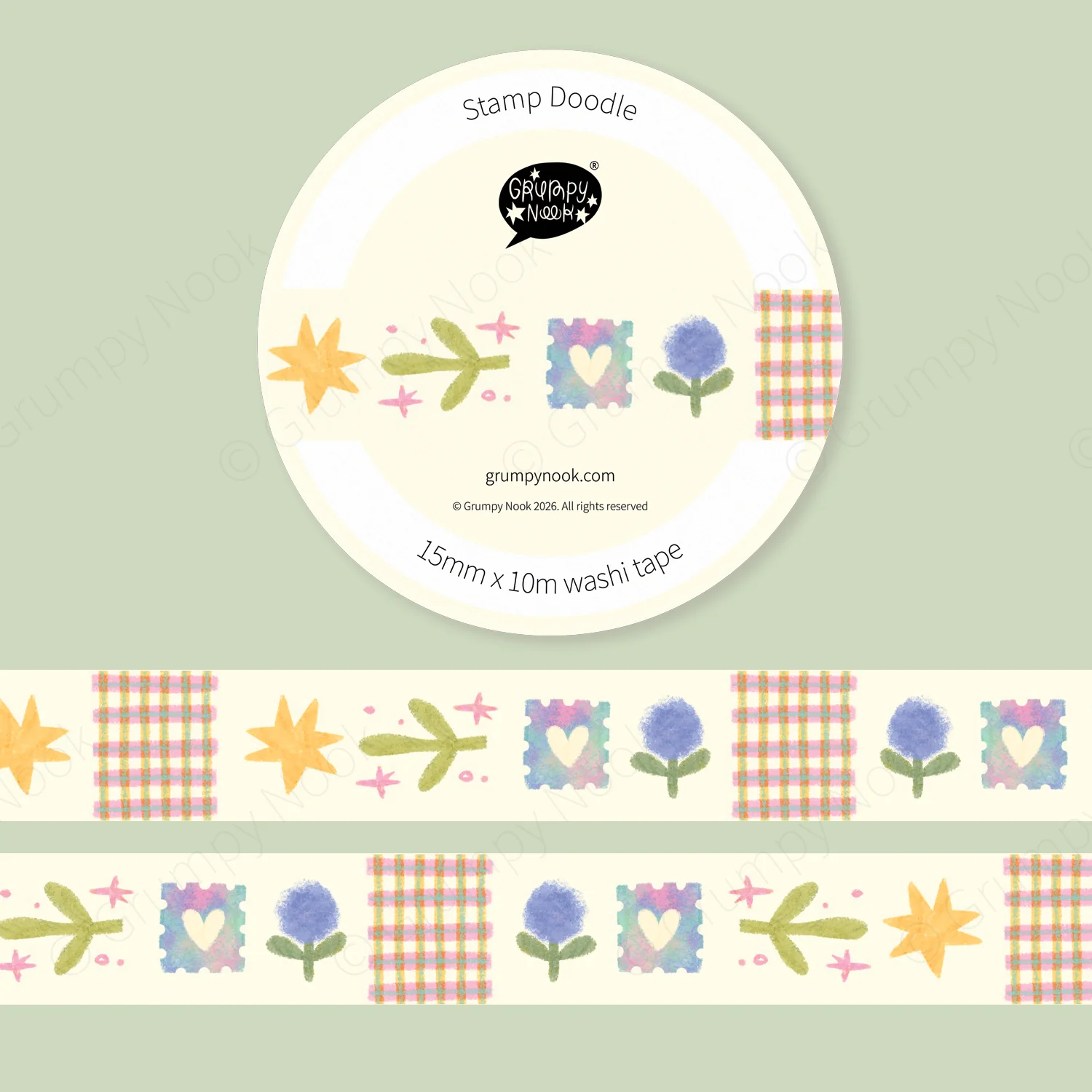 Stamp Doodle Washi Tape