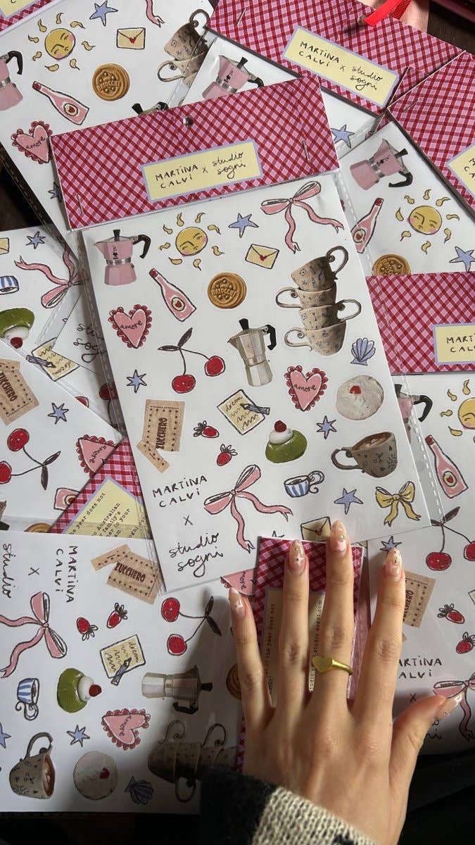 Sticker sheet - Studio Sogni (Elena Tea) x Tiny Store Collab