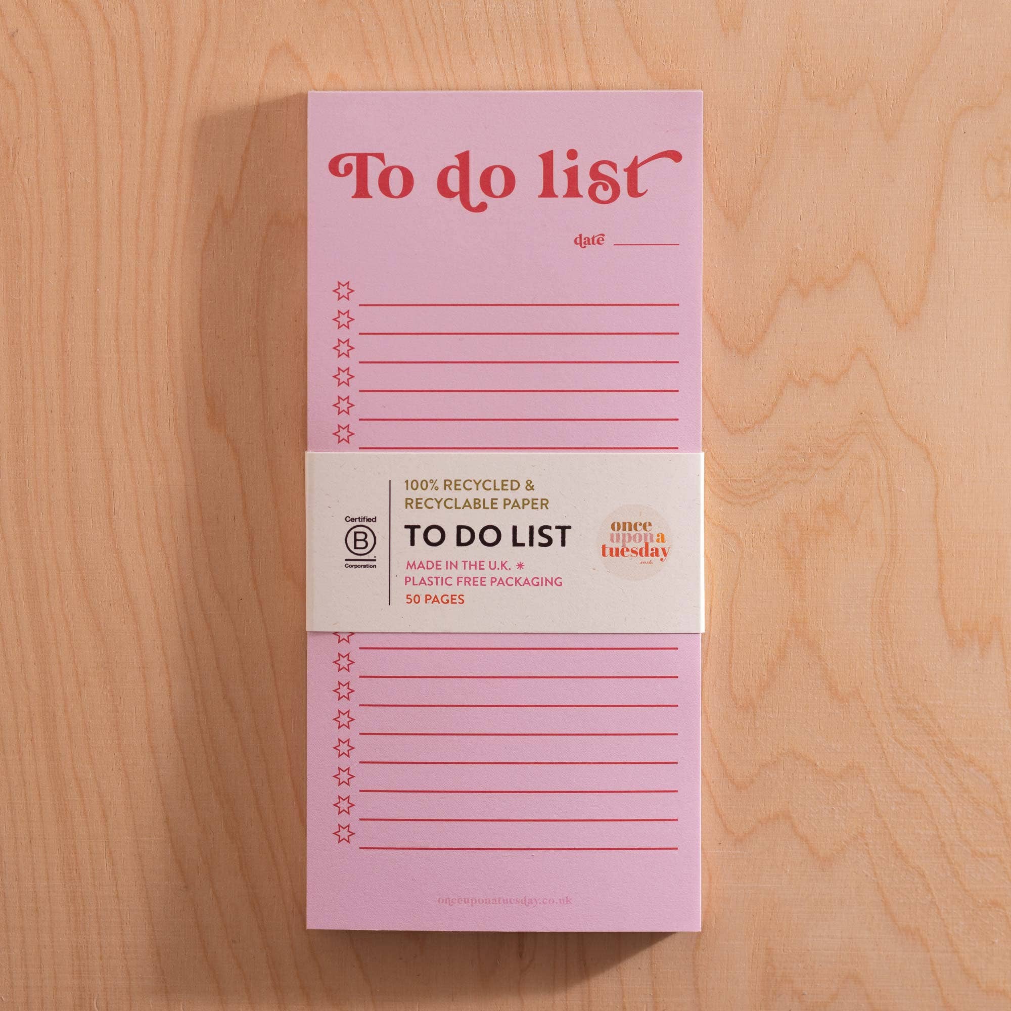 To Do List Pad | Pink & Red - Image 3