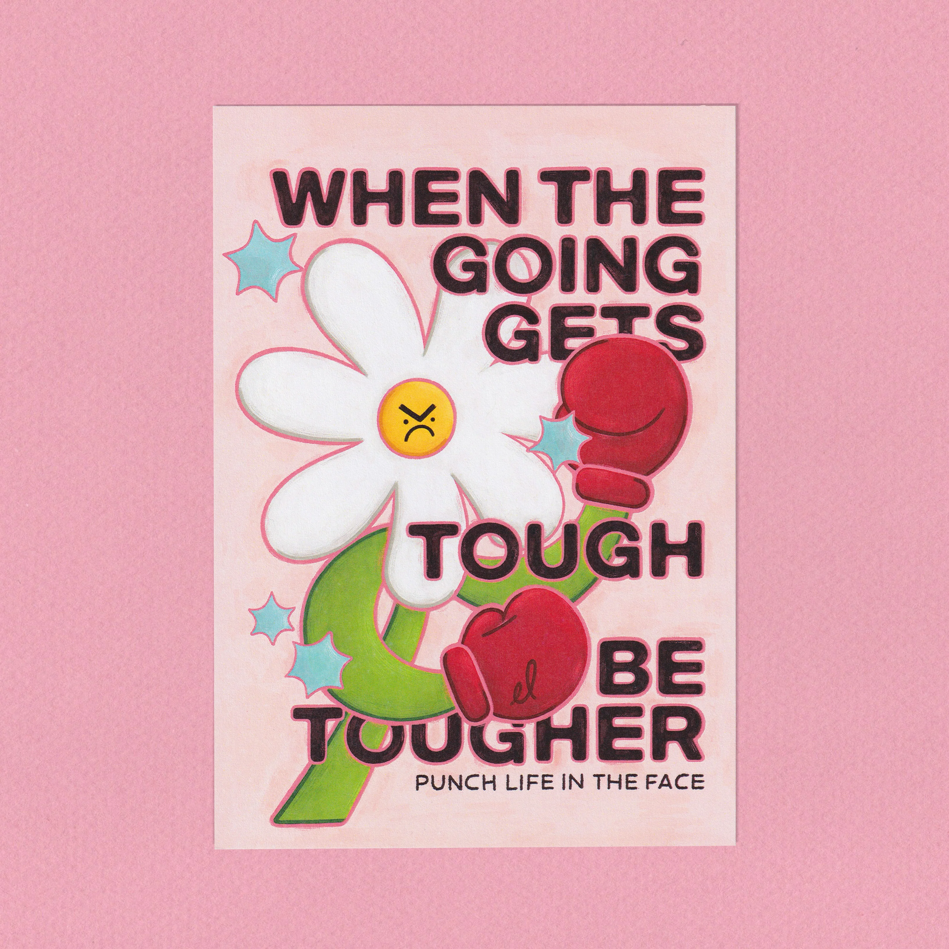 Tough Flower Postcard