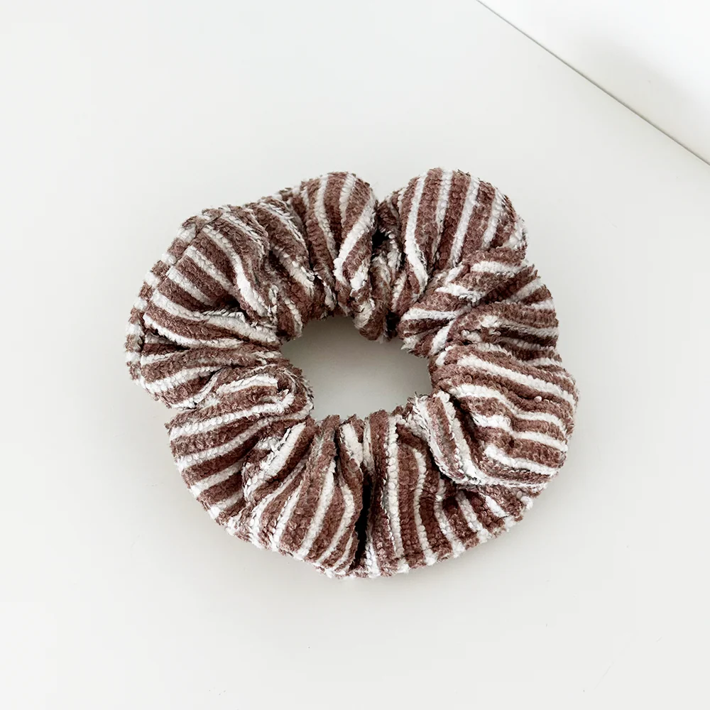 TOWEL Scrunchie - Chestnut Stripes - Image 2