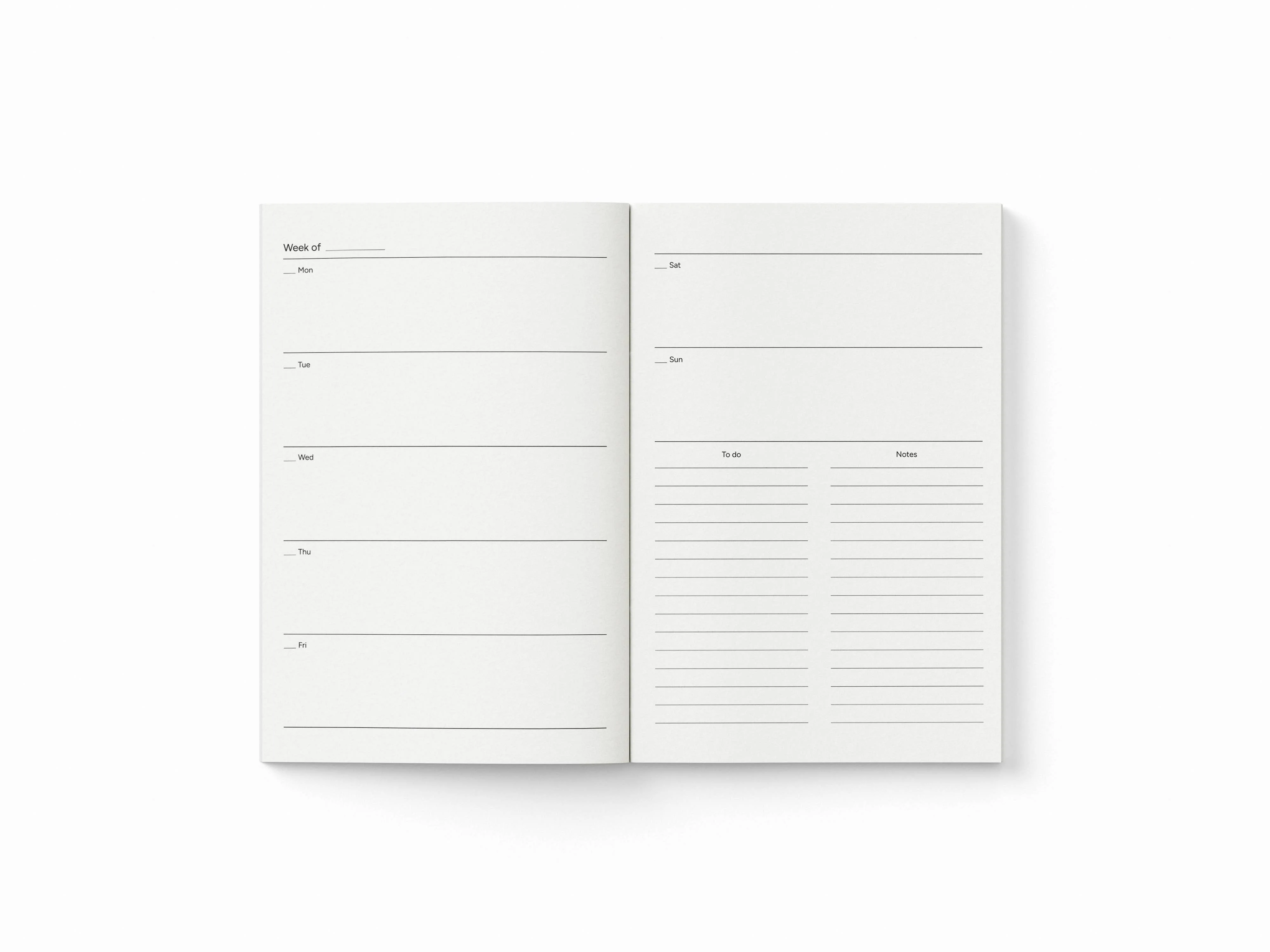 Undated Pocket Diary 2025/2026 | Mini A6 Daily Planner - Image 3